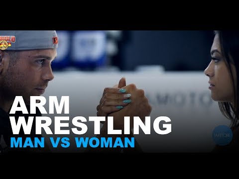 Arm Wrestling Man vs Woman