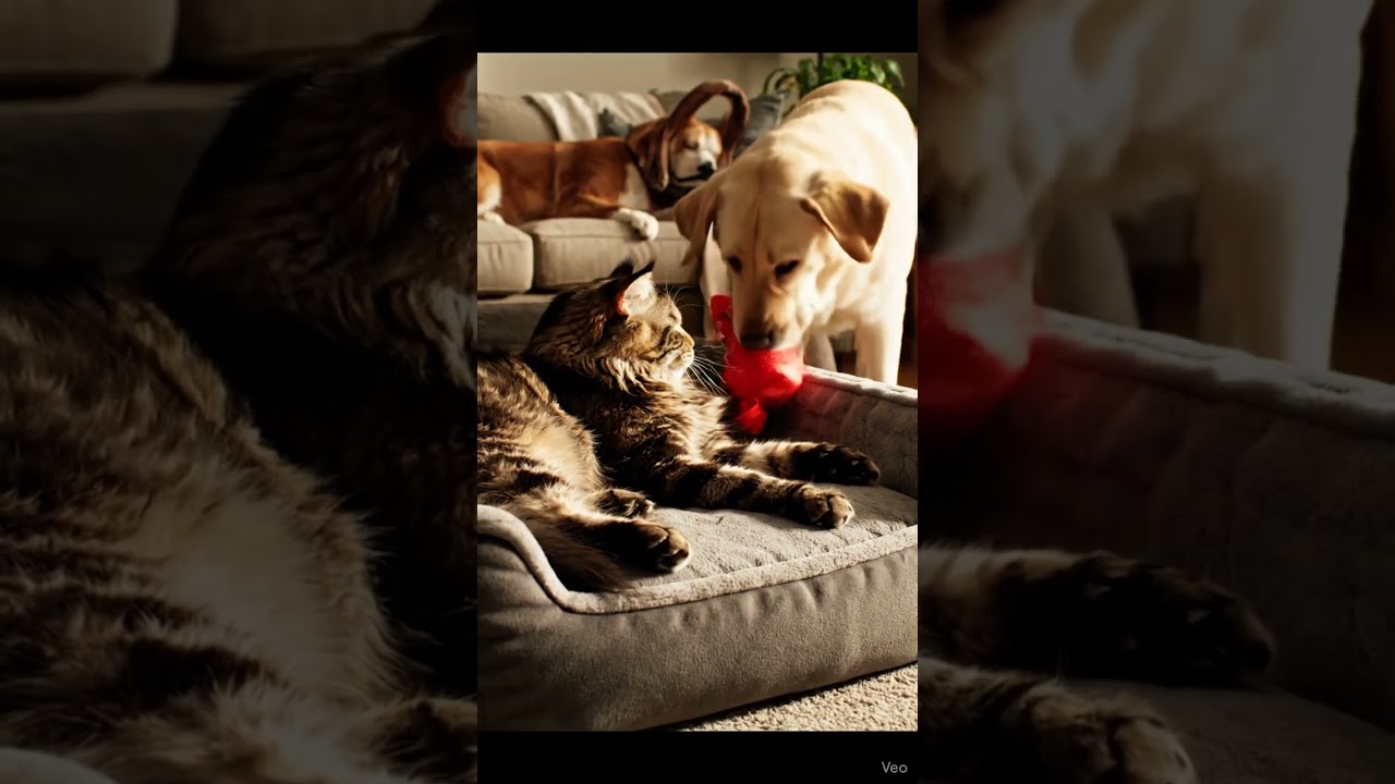 Who is the Real Boss of This House Dog vs  Cat Showdown!