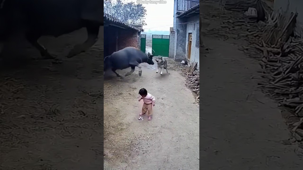 Best Buffalo Save Little Girl😯❤️