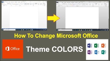 how to change Microsoft office theme Colors