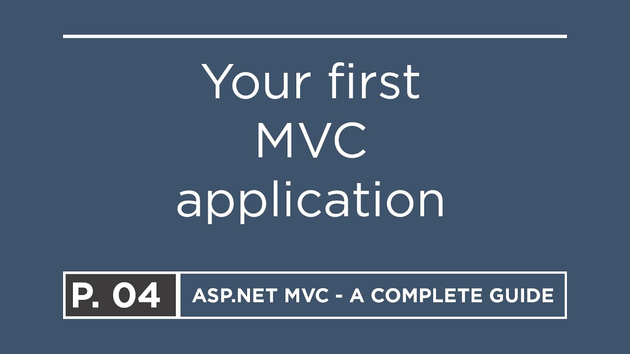 04. Creating an empty project & publishing to a Github repository  | ASP.NET MVC