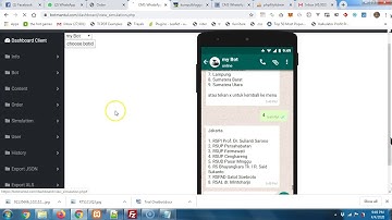 Creating whatsapp bot using template at botmantul.com