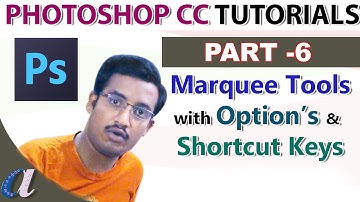 Photoshop CC Tutorials in Telugu 06|| Marquee Tools With Options || computersadda.com