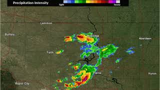 August 26, 2020 - Radar of Supercells in Central South Dakota