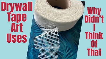MULTIPLE ART USES FOR DRYWALL TAPE #artjournal #mixedmedia #drywallart