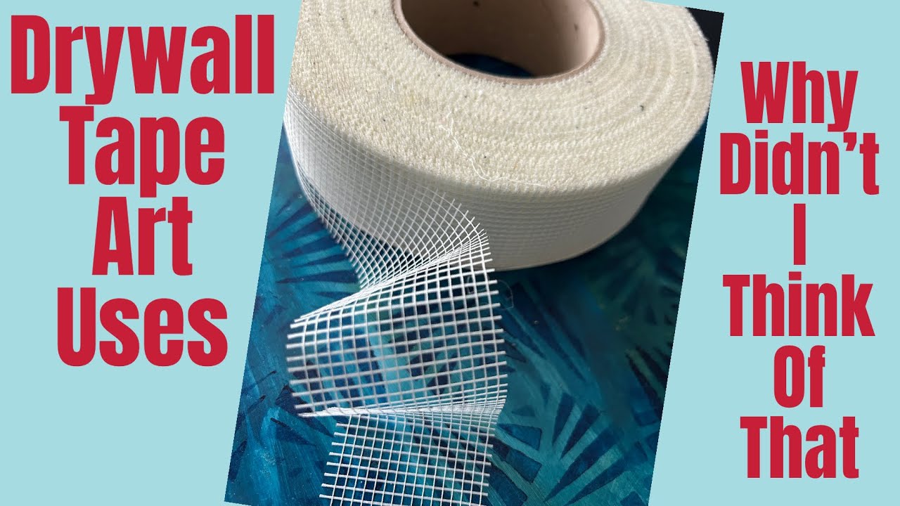 MULTIPLE ART USES FOR DRYWALL TAPE #artjournal #mixedmedia #drywallart
