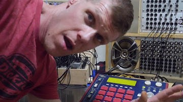 AniModule Modular Synth as 5 realtime percussion voices with MPC1000