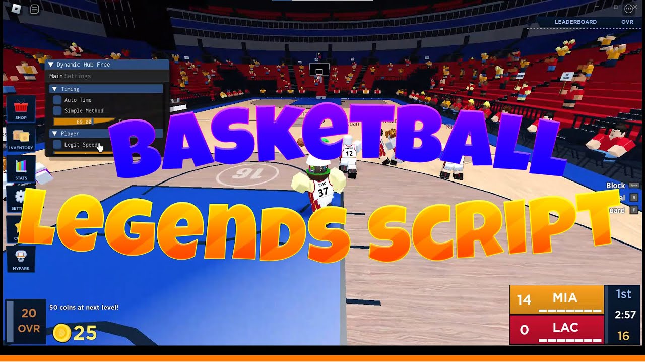 Roblox Basketball Legends Script 🏀 (autogoal, accurate aim) - YouTube