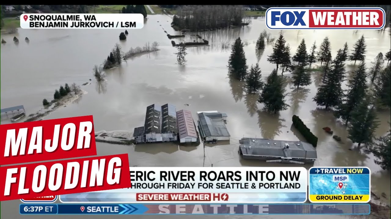 Powerful Atmospheric River Roars Into The Pacific Northwest, Triggers ...
