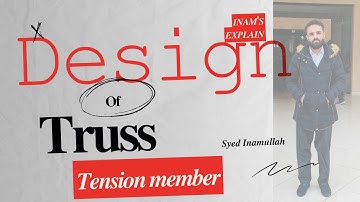 Design of tension member of truss.#steelstructure #steelstrucure