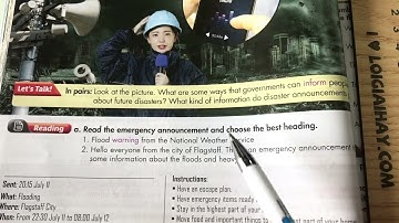 Lesson 3 -  Unit 4. Disasters - Tiếng Anh 8 iLearn Smart World