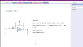 EMG amplifier 5: Bandpass filter