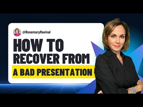 How To Recover From A Bad Presentation