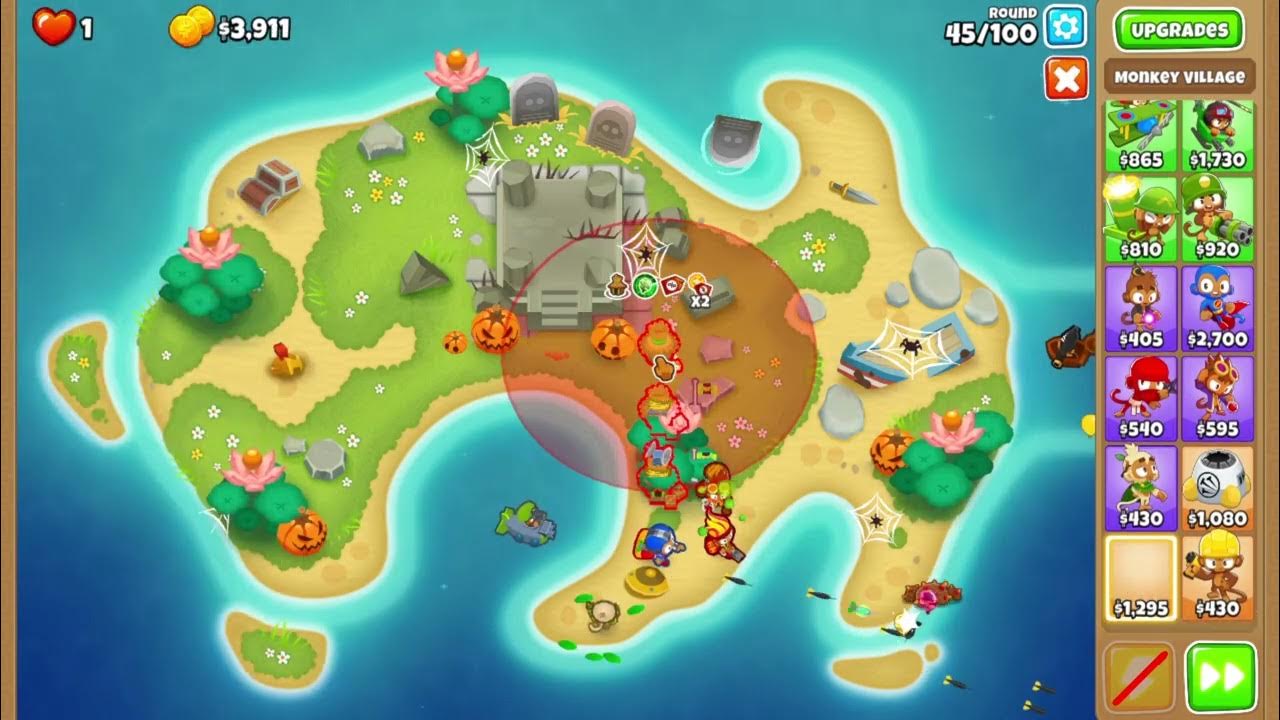 Bloons TD 6 Gwendolin/Sun Avatar CHIMPS Lotus Island YouTube