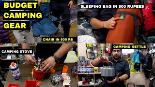CHEAPEST CAMPING GEAR IN INDIA - Budget Tent, Camping Lights, Sleeping bag, Chair etc