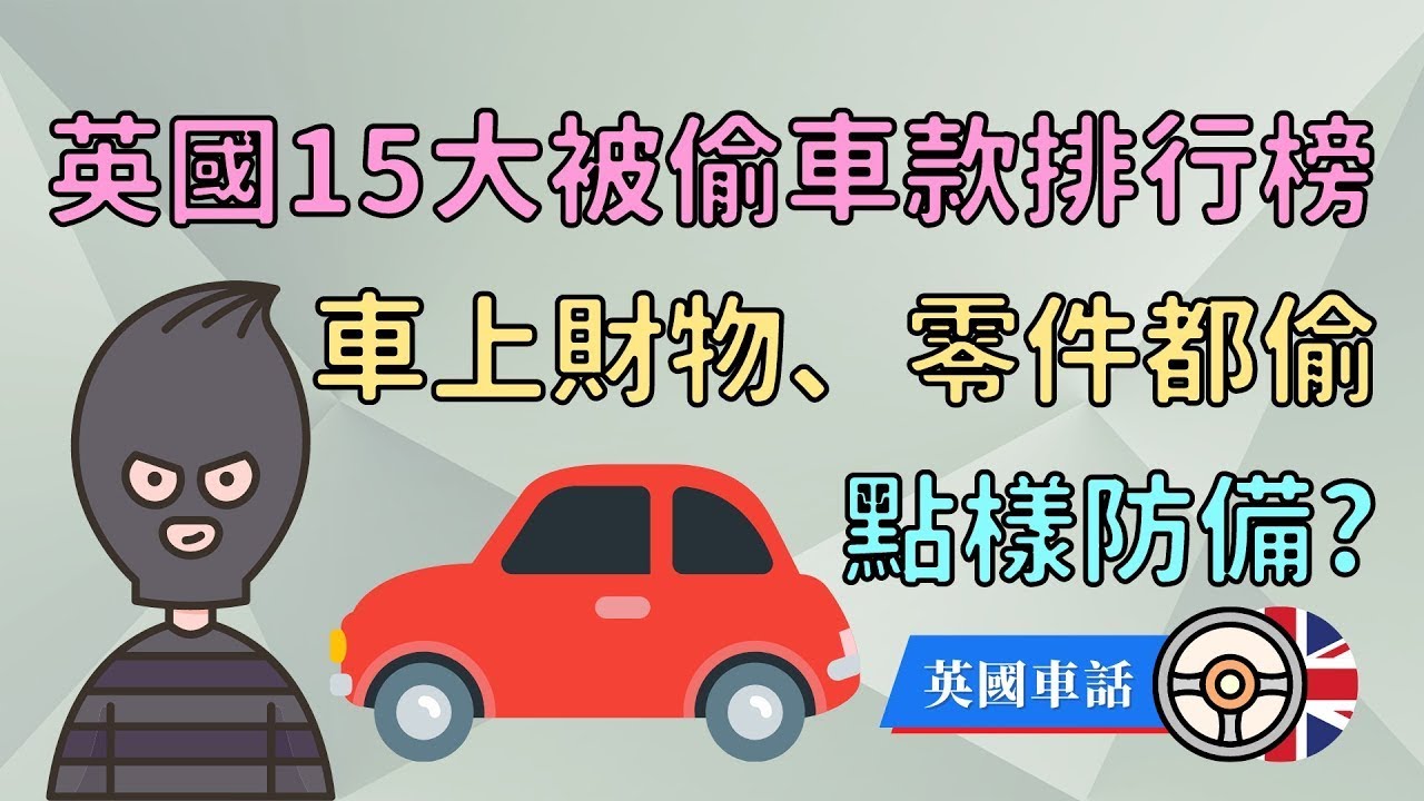 #英國揸車 | 2022最熱門被偷車款！車上財物、零件都是盜竊目標，點樣防避？ #英國生活 #英國買車 #英國治安
