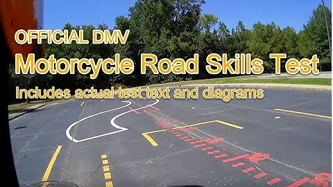 DMV Motorcycle Road Skills Test - OFFICIAL Test instruction