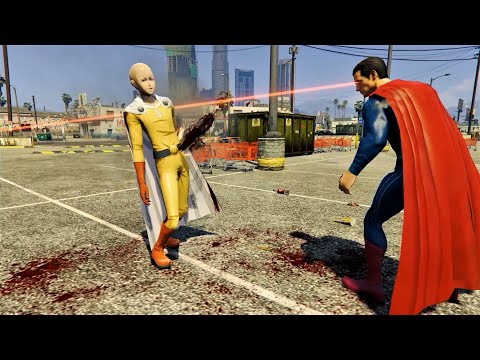 Saitama vs Superman - Epic Battle (GTA 5) - Saitama vs Superman - Epic Battle (GTA 5)
