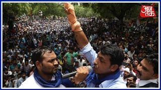 More Than 20,000 Members Of Bhim Army Protests At Jantar Matar, Delhi