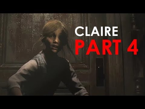 Resident Evil 2 Claire 2nd Gameplay Part 4 - THE SCARIEST PART EVER!! O.O