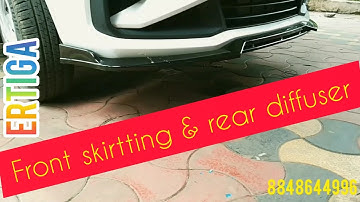 New ertiga front abs skirting and rear diffuser installation