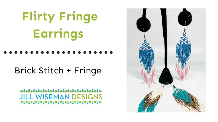 Free Project! Flirty Fringe & Brick Stitch Earrings