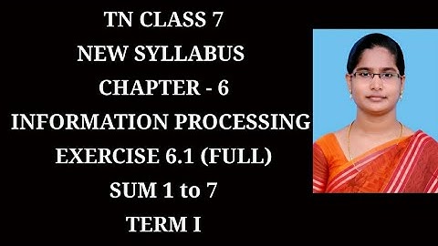 7th Maths T-1 Ch-6 Information Processing | Ex-6.1 All sums | Samacheer One plus One channel