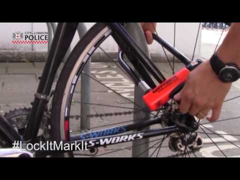 Locking technique to stop thieves from stealing your bike