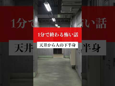 【1分怖い話】天井から人の下半身 #怖い話 #vtuber