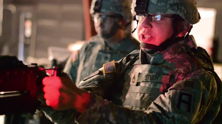 US Army Infantry on Engagement Skills Trainer - Simulator Training