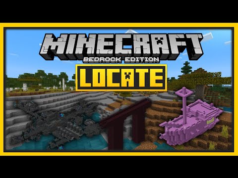 🟨 HOW TO LOCATE STRUCTURES or BIOMES on MINECRAFT - Bedrock & Java 🟨 ...