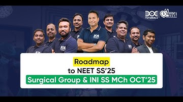 Roadmap to NEET SS 2025 | Surgical Group & INI SS MCh OCT 2025 | Complete Preparation Guide