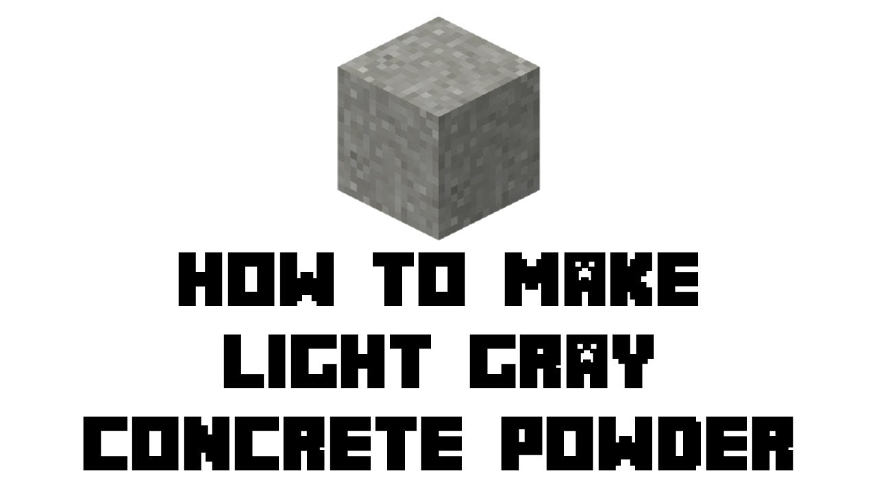 Featured image of post Gray Concrete Id Minecraft Concrete is formed when concrete powder comes into contact with a block of water source block or flowing