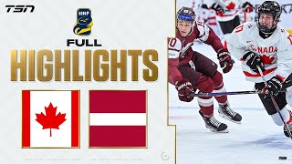 Thumbnail for Canada vs. Latvia FULL HIGHLIGHTS -- 2024 World Junior Championship