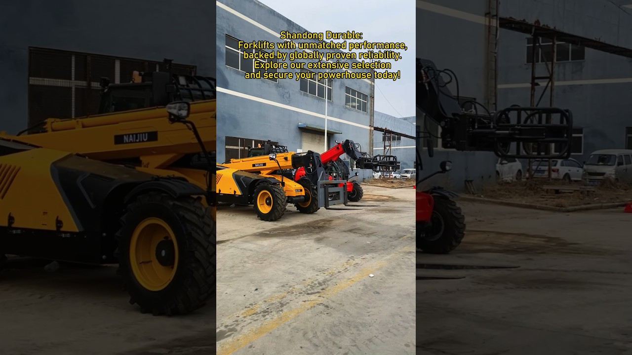 Versatile telescopic forklift, able to work flexibly in different locations. 