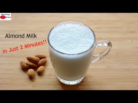 Almond Milk For Quick Weight Loss - How To Make Almond Milk At Home In 2 Minutes - Health Benefits