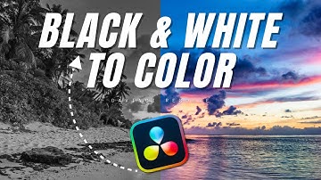 How to Create Fade BLACK & WHITE to Color in DaVinci Resolve