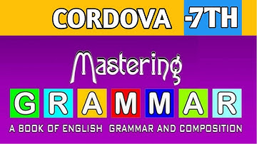 Comprehension|The earth|Ch-23|Class-7|Cordova Mastering Grammar