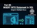 Part-08 - INSERT INTO Statement in SQL | Single & Multiple Rows | AI+Ignite Academy