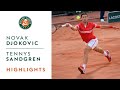 Novak Djokovic vs Tennys Sandgren - Round 1 Highlights | Roland-Garros 2021