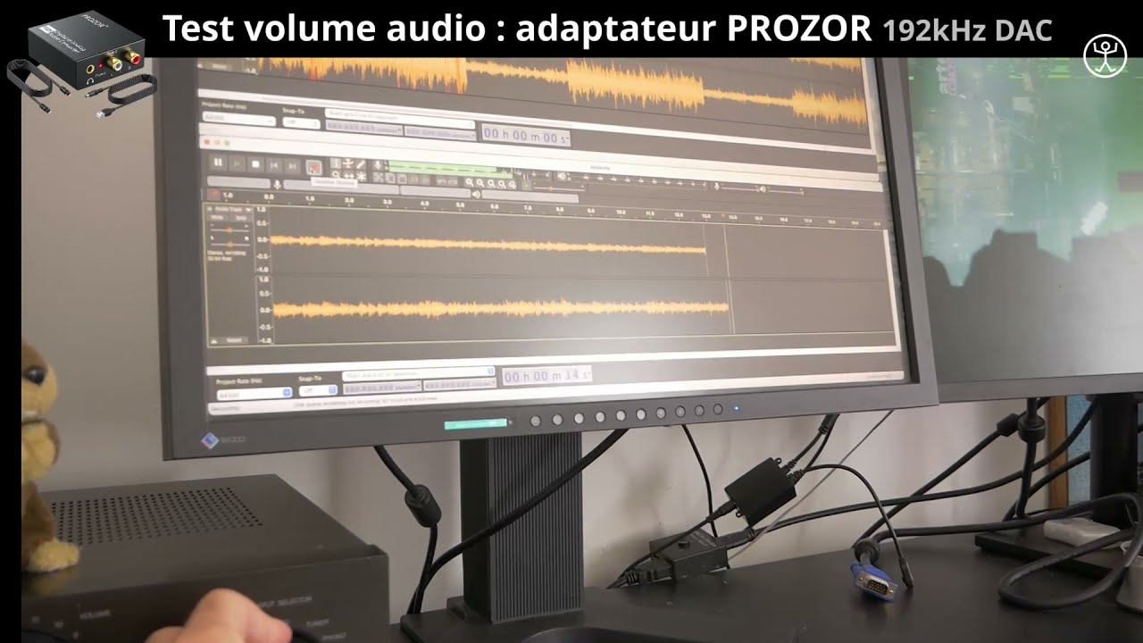 Test volume audio convertisseur PROZOR 192kHz DAC 
