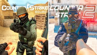 CS 2 vs Counter Strike Source - Physics & Details Comparison