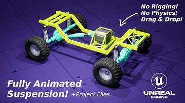 Unreal Engine 5 Animated Car Suspension + Project Files [RKVA]