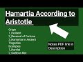 Hamartia According to Aristotle/Notes PDF link in Description/@LiteratureandPS