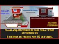 PLANO DE CASA  6 x 15 CON MEDIDAS REALES │ RECORRIDO VIRTUAL INTERIOR Y EXTERIOR EN 3D