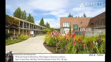 Chem 161 - Tuesday / Week 3