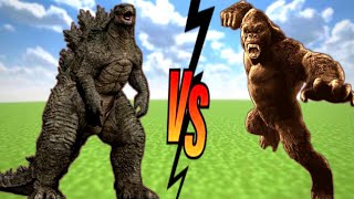 Minecraft fight Godzilla vs king kong| big monster| #viral #gameplay