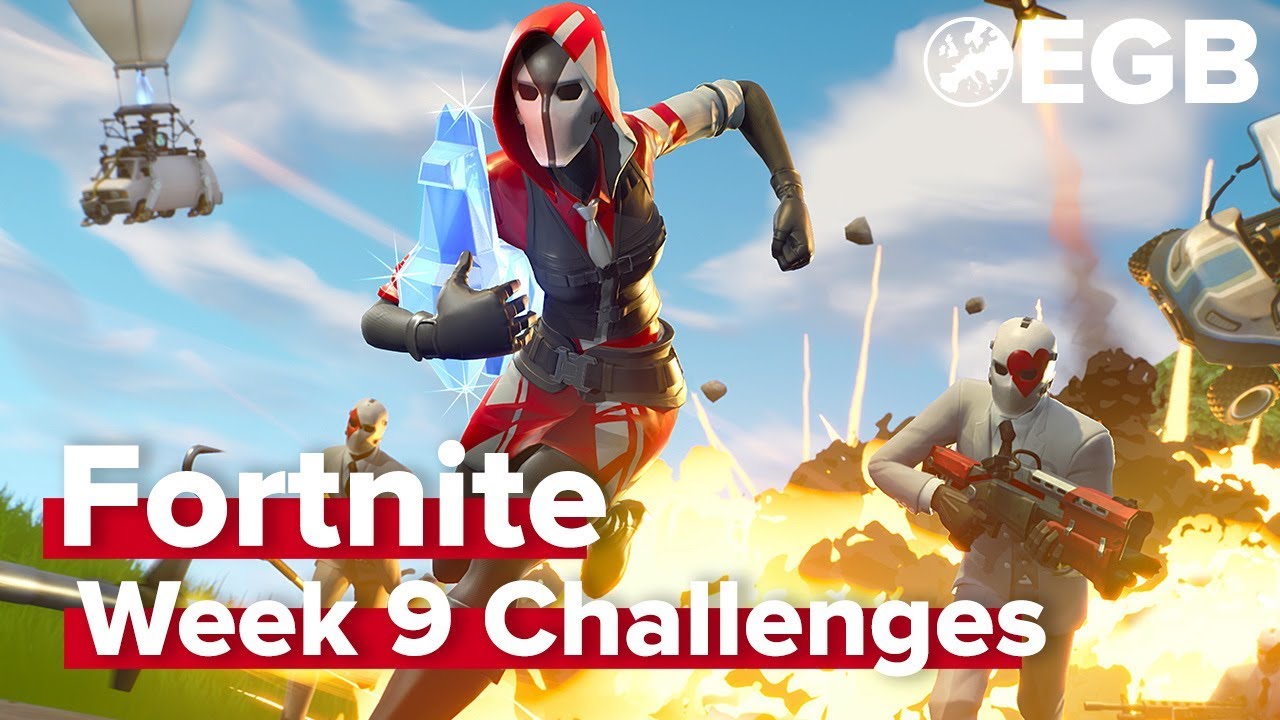 Fortnite Seizoen 5 week 9 Alle oplossingen! YouTube