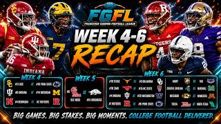 FGFL College HEATS UP! | Week 4-6 Recaps! Who leads the way first half of the season
