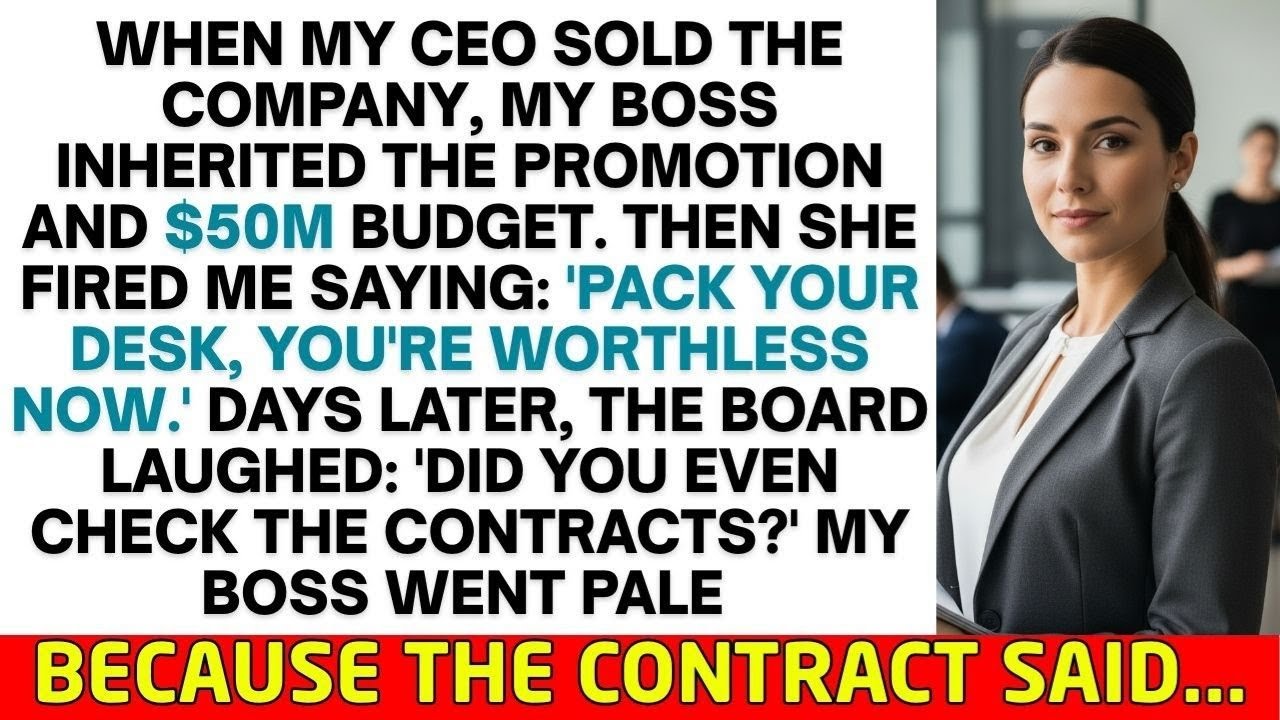 My Boss Got $50M And Fired Me — 3 Days Later, She Was Begging For My Help.